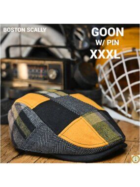 Boston Scally The GOON Single Panel Patchwork Cap-XXXL- With Pin